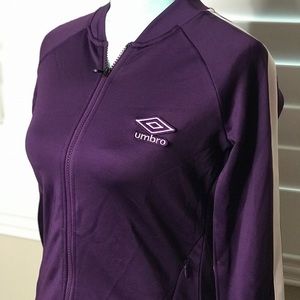 Umbro Women’s Purple Bomber Track Jacket Size L